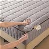 WGQR Fodera Materasso Matrimoniale Con Cerniera Copri Proteggi Materasso Imbottito 80x190/200 Personalizzabile Coprimaterasso Sacco Trapuntato Singolo Una Piazza E Mezza Lavabile Lenzuolo(70x190+20cm,Gray)