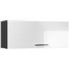 Vicco Pensile da cucina Fame-Line, Bianco lucido/Antracite, 100 cm