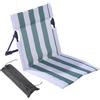 Generico Sedia Da Spiaggia,Sdraio Pieghevole Relax Con Seduta A Righe E Supporto Per La Zona Lombare | Sedia Pieghevole da Mare | per Giardino Picnic Sport Campeggio Piscina Prato