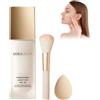 DITU Miraglow Fondotinta Adattivo over 50, Miraglow Fondotinta Bianco che si Adatta al Colore Della Pelle SPF 30+, Inviare Pennello Applicatore + Spugna per Trucco 30ML (1 bottiglia)