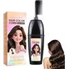 Generic Pettine 3 in 1 per colorare i capelli con spazzola integrata, tintura per capelli portatile, tintura per capelli con estratti vegetali, copertura delicata dei capelli grigi, facile da usare (marrone
