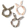 VBNZBK Set 3 fasce regolabili per capelli retrò a stampa animale con filo metallico morbido interno, accessori capelli per donne e ragazze, perfetto regalo compleanno