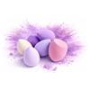 Generisch Spugne per make-up, per fondotinta, correttore e cipria, morbide spugne cosmetiche in colori pastello, riutilizzabili e senza lattice (6, Lavanda)