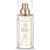 PURE ROYAL FM Pure Royal 874 Eau de Parfum da Donna 50 ml | Profumo Dolce Fruttato Floreale | Rabarbaro, Mango e Rosa | Vaniglia e Muschio | Lunga Durata 20%