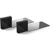 Meliconi Ghost Cube Soundbar Nero, Sistema Copricavi Componibile con Mensola in Vetro per Soundbar