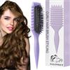 SALONKEY Spazzola per ricci definiti, spazzola per acconciature antistatica con design di ventilazione per capelli bagnati e asciutti, ideale per capelli ricci e per la cura del volume (viola)