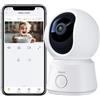 ARENTI 1080P Baby Monitor Video, 355° Videocamera Sorveglianza Interno WiFi per Baby, Visione Notturna, Rilevamento del Movimento e Rumore, Audio Bidirezionale, Sensore di Temperatura(Senza monitor)