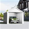 VA-Cerulean Carport - Tenda da Campeggio (3 x 4 m, telone in polietilene, resistente alle intemperie, struttura in acciaio galvanizzato, con picchetti e tiranti, rifugio per auto, dispositivi e)