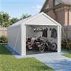 VA-Cerulean Tenda Garage 3 x 6 m, tenda di stoccaggio con telone PE resistente agli agenti atmosferici, tenda da garage con struttura in acciaio galvanizzato, con picchetti e tiranti, protezione per