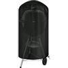TONGIHS Copertura per BBQ a carbone, Copri Griglia, Coperchio per Griglia Impermeabile, Adatto per barbecue a carbonella da 64 cm, antivento, nero (64 x 105cm)