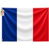 Noovaa 1 Bandiera Francia 60x90cm, resistente alle intemperie, occhielli in ottone rinforzati, poliestere di alta qualità, cuciture doppie resistenti, colori vivaci