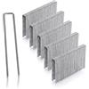GardenMate 300 Picchetti per Fissaggio a Terra Zincati in Filo d'Acciaio Galvanizzato Lunghezza 100 mm, Larghezza 13 mm, Diametro 2,9 mm