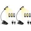 Diboniur Lampada da Lettura, Luce da Lettura con Pinza, 9 LEDs 3 Modalità con Lampada USB Ricaricabile, 360° Flessibile Collo Luce Lettura Clip per Lettura Libri a Letto, Viaggi, Emergenza