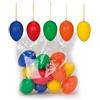 Riffelmacher & Weinberger Riffelmacher 02007 - Uova di Pasqua colorate in plastica, 12 pezzi da 6 cm, decorazione pasquale per progetti fai da te, uova per fai da te o per nido di Pasqua