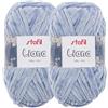 Stafil Filato Liana Effetto Morbida Ciniglia 100 g Set 2 Gomitoli Colore Azzurro
