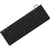 KeySonic KSK-6031INEL-B (DE) - Tastiera igienica compatta - Tastiera industriale - USB - Retroilluminata - Nera - Dimensioni standard (100%) - Con cavo - USB - QWERTZ - Nera