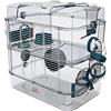 ALL FOR WAN'S LIFE ZOLUX Cage sur 2 etages pour hamsters, souris et gerbilles - Rody3 duo - L 41 x p 27 x h 40,5 cm - Bleu