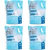 Nobleza - 4 x 3.8L Lettiera per gatti in Silice Gel diamantato per gattini Assorbente， Biodegradabile confortevole