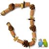 Pyralidsg Giocattoli per Uccelli, 80cm Giochi per Pappagalli in Legno Naturale, Posatoio per Pappagalli, Posatoi per Uccelli, Giocattolo per Pappagallo, Cocorite, Agapornis, Calopsite