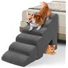 A.FATI Scaletta per cani, altezza 60 cm, per letto, 6 gradini, per letto a molle