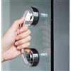 KAFENDA Maniglie Grandi per Porte e Finestre in Vetro, Porte Scorrevoli da Bagno, Armadi, Guardaroba, Ventosa, Maniglie Senza Segno, Maniglie di Assorbimento Non Porose, Barre di Presa per Doccia