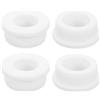 QUARKZMAN 4Pz Guarnizioni in Gomma 1-1/4(32mm) Foro di Perforazione, 7/8(22mm) Foro ID Tappo Foro in Gomma di Silicone Bianco Guarnizione per Cablaggio, Automobilistico