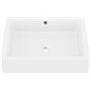 Eridanus Lavabo da appoggio ovale Eridanus, vasca da bagno ovale moderna in ceramica, lavabo per mobiletto da lavabo guardaroba, bianco lucido - 400 x 330 x 148 mm