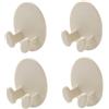 Alipis Ganci Adesivi Ovali per Presa 4 Pezzi Supporto Multifunzione per Cavo e Spina Organizer per Chiavi e Accessori per Bagno e Cucina Colore Albicocca