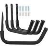 PiPaFox Ganci per Kayak da Garage, 38CM Rack di Utilità Pesanti, Appendiabiti a Parete per Canoa, Tavola da Paddle, da Surf, da Neve