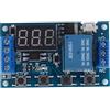 Cpolebev -521 Digital Time Delay 1 Way Relay Trigger Cycle Timer Delay Switch Circuit Board Timing Control Module