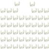TONGIHS 48 pezzi Clip fisse a forma di U Clip, Fascette Stringitubo, Clip per Tubi, per fissare tubi in acciaio inossidabile, tubi in plastica, tubi in gomma, tubi del gas