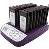 DAYTEE DAYTECH - Sistema di cercapersone per ristorante, cicalino server, sistema di chiamata wireless a lungo raggio, vibrazione per bar, clinica, infermiera scolastica, camion alimentare, 1 tastiera (spina