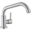 ONECE Rubinetto Cucina Solo Acqua Fredda, Rubinetti Lavello Girevole a 360°