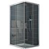 Idralite Box Doccia Rettangolare 70x100 H185 Trasparente 6mm mod. Alabama