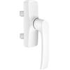 Sivenci - Maniglia Abatibile in Alluminio | Cremonese Quadrata Serie Europea | Maniglia Apertura Interna 2 Lame | 177 x 34 x 64 | Colore Bianco | Sinistra