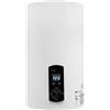 QUIOTUIR Scaldabagno Elettrico, 34 x 57 cm, 2000 W, Serbatoio 30 L, Verticale e da Parete, Doccetta a Mano, Modern Style, Bianco