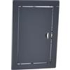 Aqbau® Sportello di ispezione antracite, 20 x 40 cm, in metallo con chiusura a scatto, porta di ispezione, ispezione, sportello di manutenzione a secco, montaggio a sinistra/destra