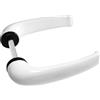 Sivenci - Set maniglie per porta senza scudo | Set maniglie per porte senza scudo | Manici ambidestri | laccato bianco