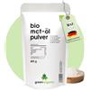 GreenOrganic Polvere di olio MCT biologica vegana, senza lattosio, cheto, bulletproof, C8/C10 MCT, insapore, 400 g