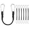 Flintronic Cinghia Elastica con Ganci, Corde Elastiche, 6 Pezzi 8mm*45cm Cinghia Elastici Regolabile, per Bicicletta Moto Fissaggio Bagagli