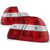 GV-ZONE Fanali posteriori compatibili con BMW Serie 3 E46 2001 2002 2003 2004 2005 Berlina GV-1766 Fanale posteriore di montaggio lampada 1 coppia lato conducente e passeggero set completo rosso bianco