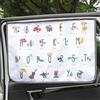 bebedeco Magnetico auto tenda parasole per finestrini laterali per bambini - parasole Protector - protegge dal sole riflesso e calore. Blocchi di raggi UV glare - per interni auto parasole (Be-Kids Alphabet)