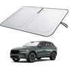 BIXUAN Parasole Parabrezza Compatibile con Volvo XC60 2018-2025 2026 Copertura Parasole Auto per Parabrezza, Ombrellone Pieghevole con Protezione UV Parasole Accessori