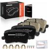 Frankberg Set di pastiglie dei freni incl. 4x Pastiglie dei Freni Posteriore Compatibile con Golf VI 5K1 Golf V 1K1 Golf Plus 521 5M1 Golf VI Variante AJ5 Replace# JZW698451G, 3C0698451F
