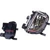 EASYSHOP24H Faro Fanale Proiettore Fendinebbia Compatibile Per Golf 6 Gti Gtd da 2008 a 2012 Sinistro Lato Guidatore Cromato Con Lampadina Alogena H8 Fanalino Faretto Antinebbia Anteriore