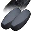SPEACOUR 2 Pezzi Coprisedile per Moto in Pelle, per Sella Scooter Universale Impermeabile, Protezione per Ciclomotore con Fascia Elastica, Morbida per Moto Elettrica - Nero