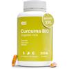 NUTRIBRAIN Curcuma + Pepe Nero + Zenzero BIO | 300 Capsule | Formula Ecologica e Vegana | 1400 mg | Curcumina + Piperina ad Alto Assorbimento | Formato XXL | Benessere Articolare & Digestione