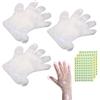 ONLYKXY 300pcs guanti di plastica trasparente per idratare la copertura della mano fodere da bagno in cera paraffina per borse per la cura delle mani