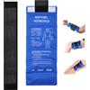 Dianfen Impacco di Ghiaccio Gel Riutilizzabile - Terapie Caldo e Freddo Borsa Ghiaccio per spalla, gomito, ginocchio, caviglia, Cold Compress Wrap per infortuni sportivi, deformazioni, gonfiore, ecc.
