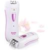 KQLHLHDYZ Epilatore Smooth Glide Epilatore per le donne Epilatore ricaricabile viso per le donne Epilatore facciale Rimozione dei capelli Smooth GlideEpilatore per le donneFace Bikini Hair Removal Arms/Viso